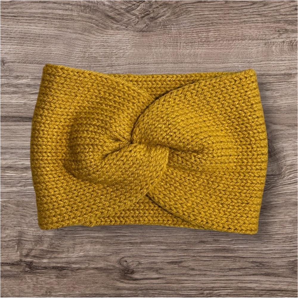 Mustard Knitted Headband